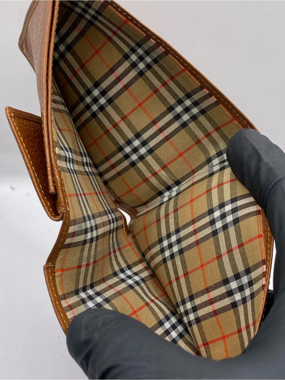 Burberry textured leather